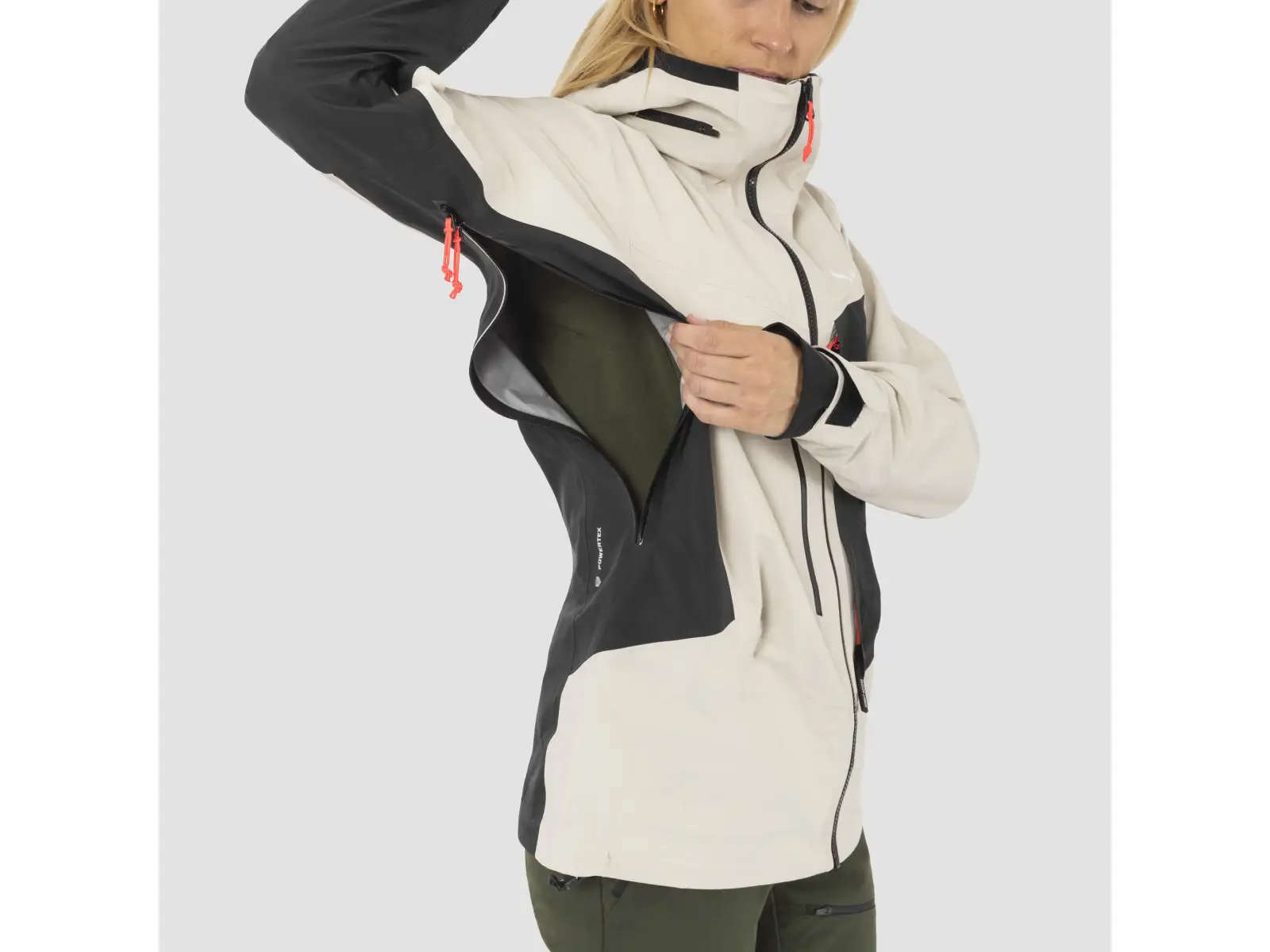 Salewa Sella 3L Powertex women's jacket Oatmeal/0910