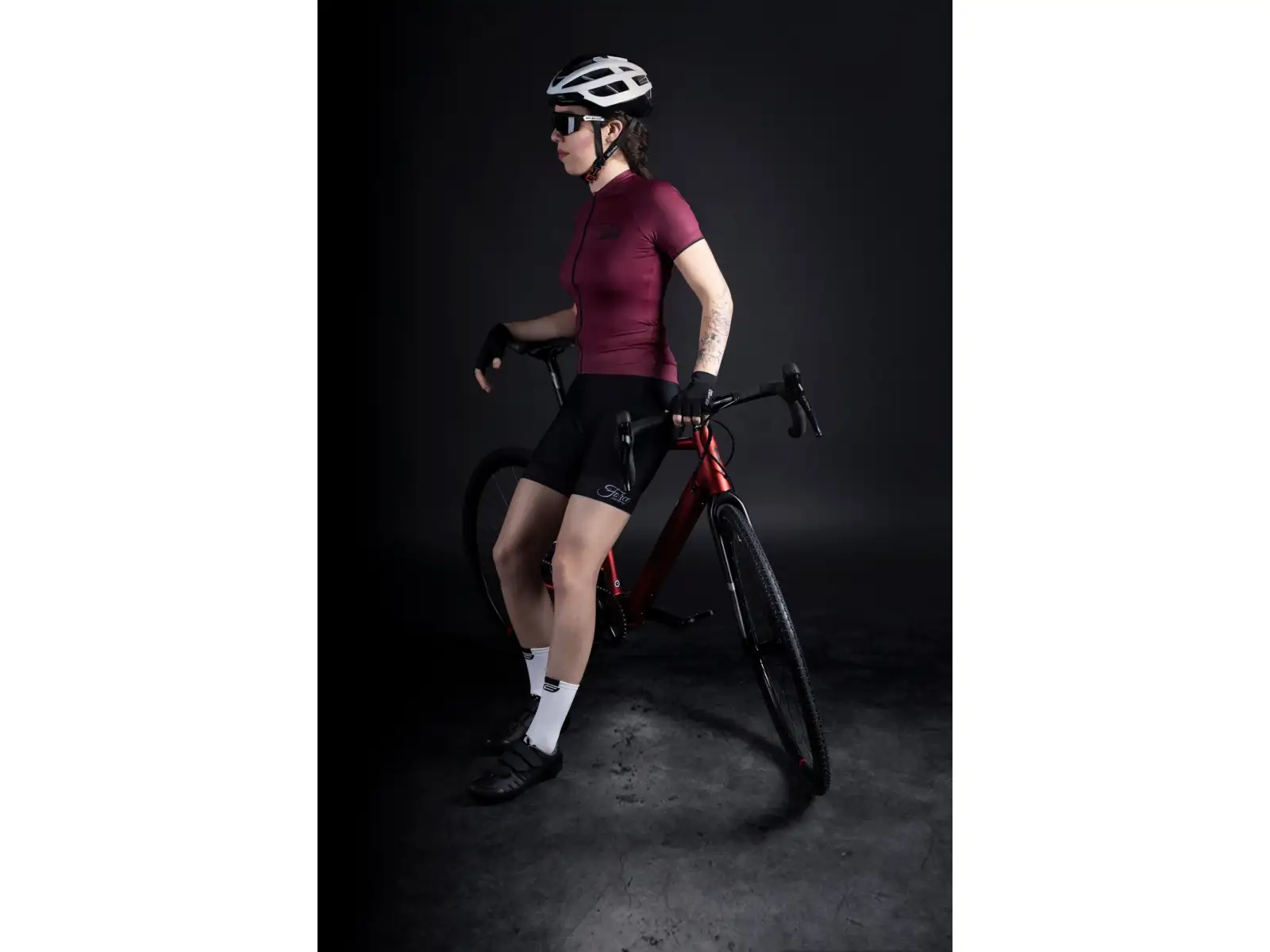 Force Charm women's jersey short sleeve bordo