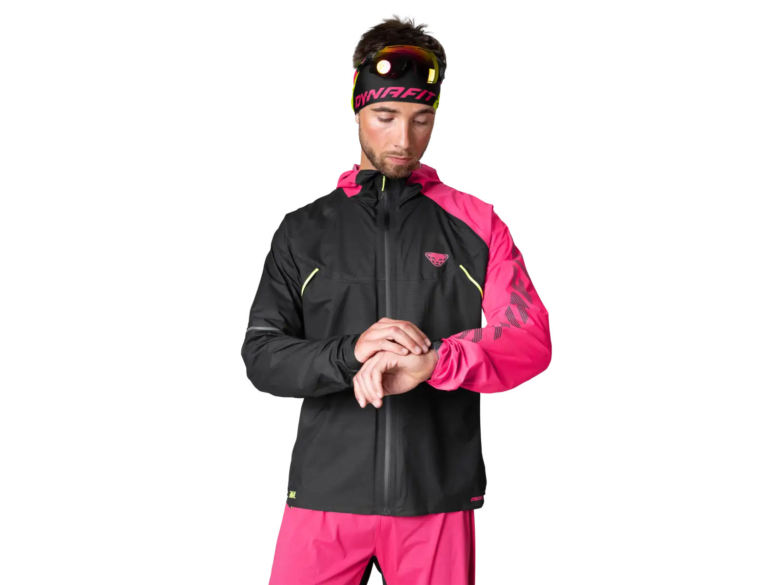Dynafit DNA 3L men's jacket Pink Glo/Black Out