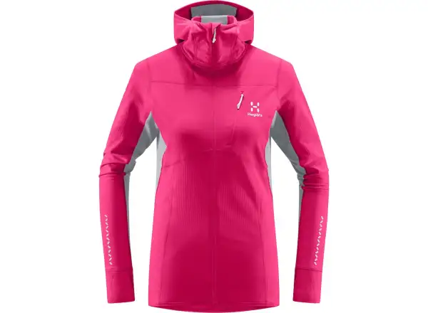 Haglöfs L.I.M. Mid Comp Hood women's sweatshirt pink