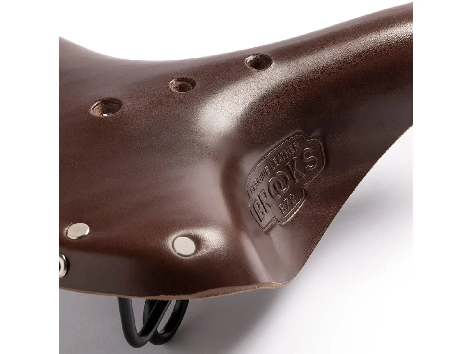 Brooks B72 leather saddle brown - Unpacked