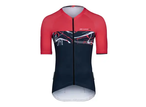 Force Art men's jersey short sleeve dark blue/red