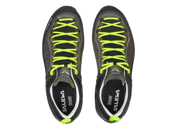 Salewa Mountain Trainer 2 Leather men's shoes Smoked/Fluo Green