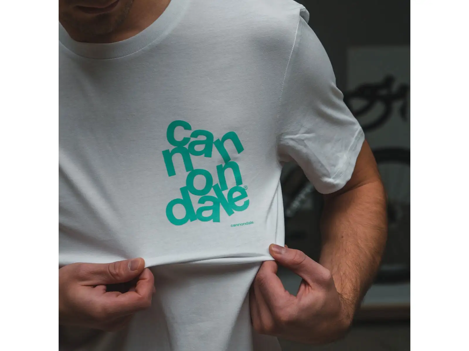 Cannondale Lifestyle t-shirt short sleeve White/Turquosie