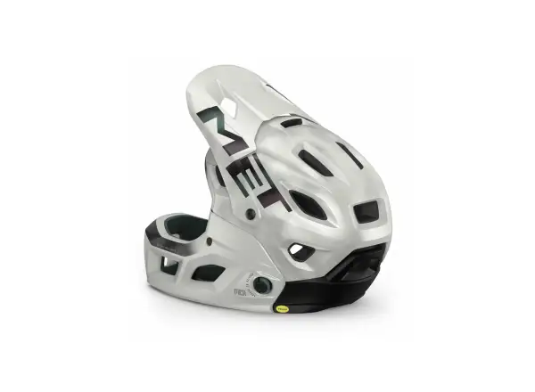 MET Parachute MCR MIPS helmet white iridescent
