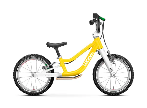 Woom GO 1 Plus Vibrant Yellow 14 children's balance bike