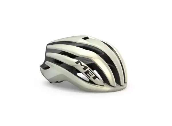 MET Trenta 3K Carbon MIPS cycling helmet Vanilla Ice Gold