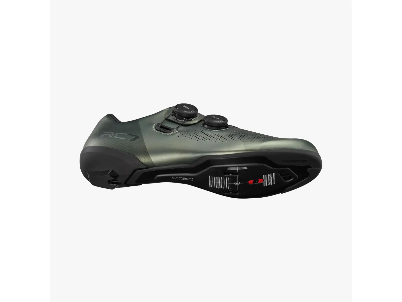 Shimano SH-RC703 men's road cycling shoes green