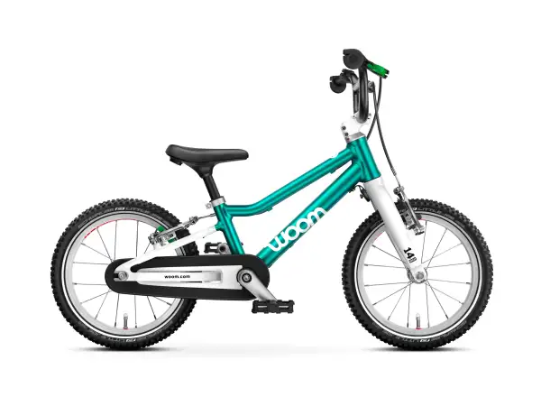 Woom GO 2 children's bike 14" Metallic Turquoise