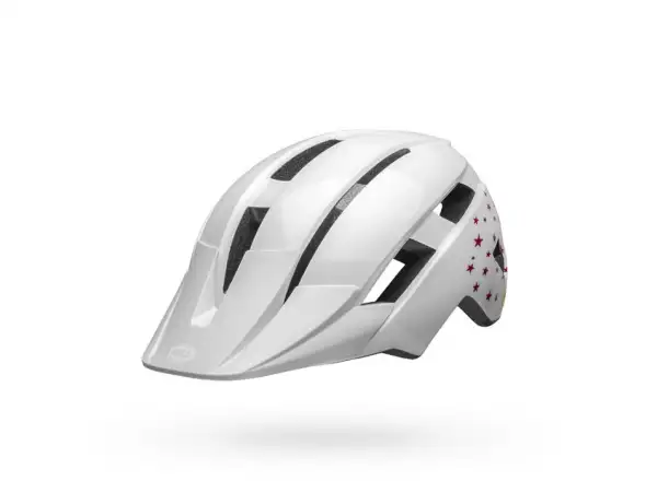 Bell Sidetrack II Youth kids helmet White Stars