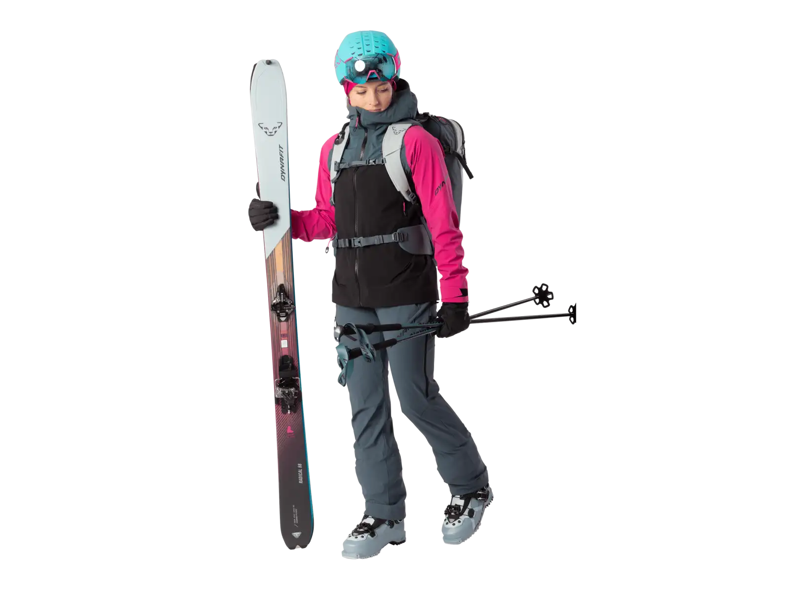 Dynafit Radical 3L women's jacket Flamingo/0720/0910