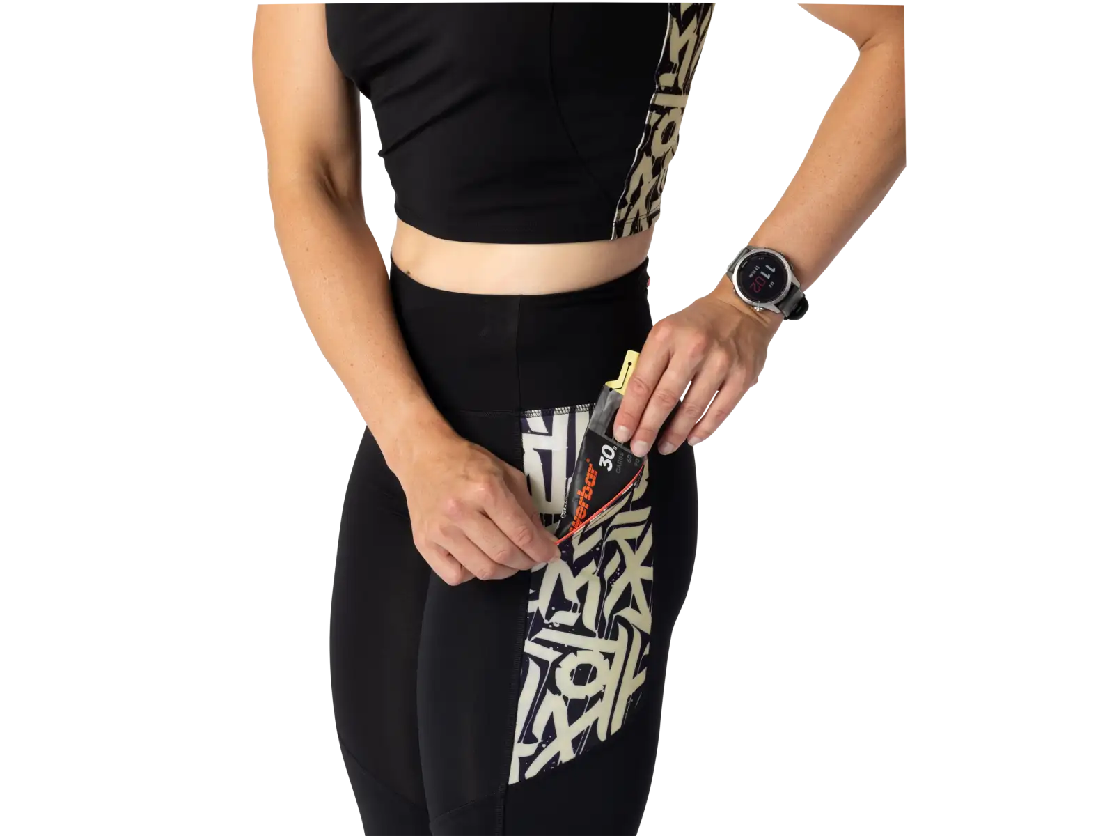 Dynafit Trail 7/8 women's running leggings Black Out/Overcast