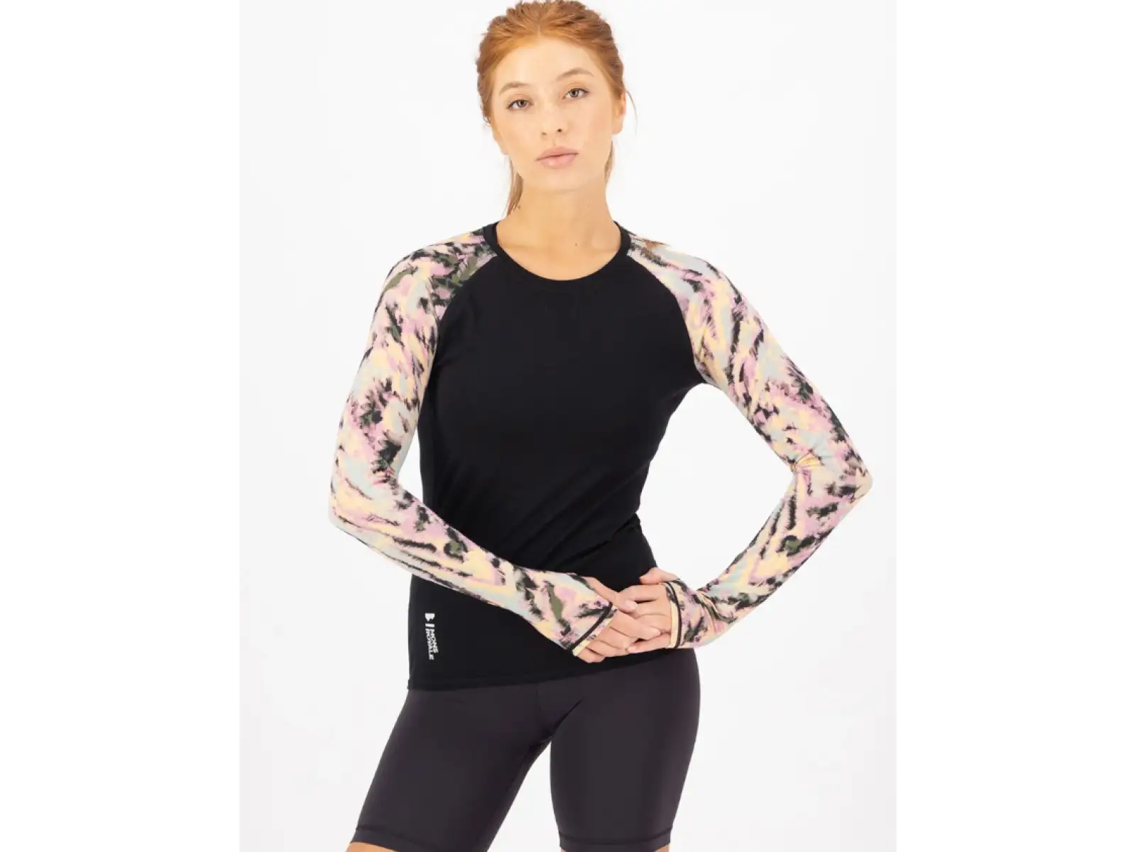 Mons Royale Bella Merino women's long sleeve shirt Rad Things/Black