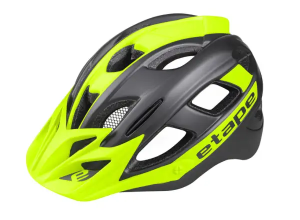 Etape Hero kids cycling helmet anthracite/yellow fluo matte