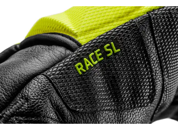Leki WCR Venom SL 3D racing gloves Black-Ice Lemon