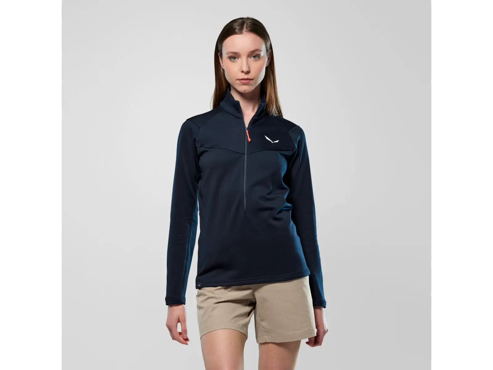 Salewa Puez Cammino Polarlite Half-Zip women's sweatshirt Navy Blazer