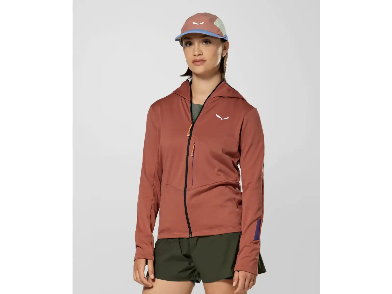 Salewa Pedroc 3 Hooded women's sweatshirt Etruscan Red