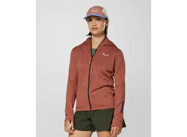 Salewa Pedroc 3 Hooded women's sweatshirt Etruscan Red