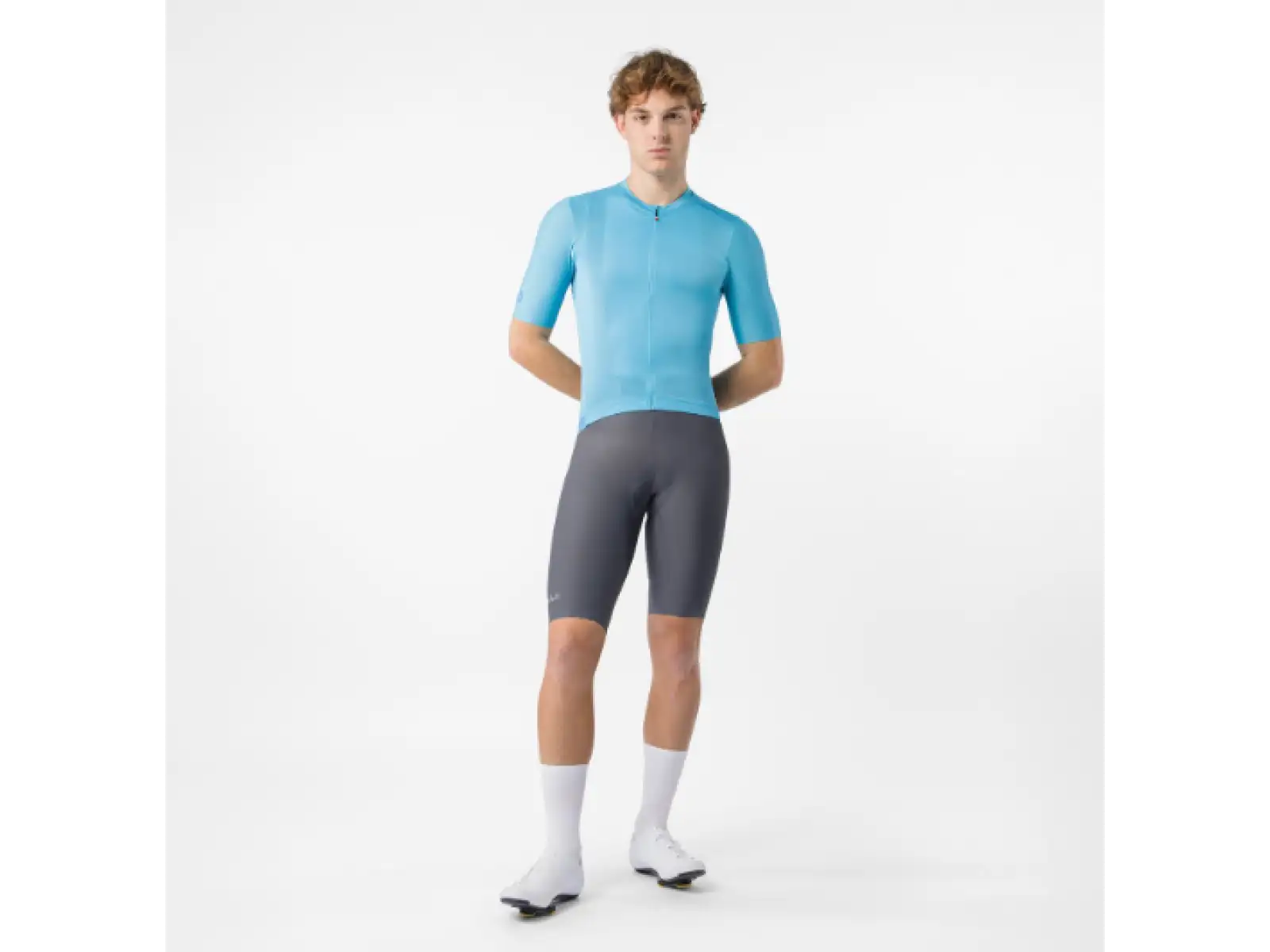 Castelli Espresso 2 men's jersey short sleeve Neon Cobalt