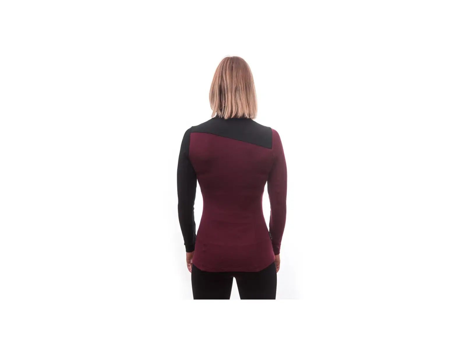 Sensor Merino Extreme women's long sleeve shirt black/Port Red