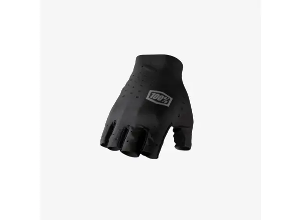 100% Sling Short Finger Gloves Black