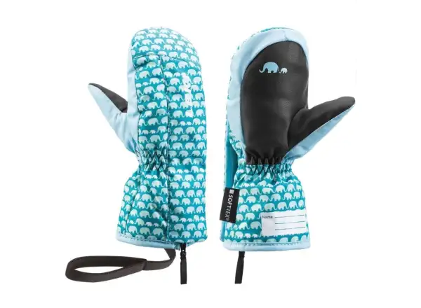 Leki Little Elephant Zap Mitt children's ski gloves petrol/sky