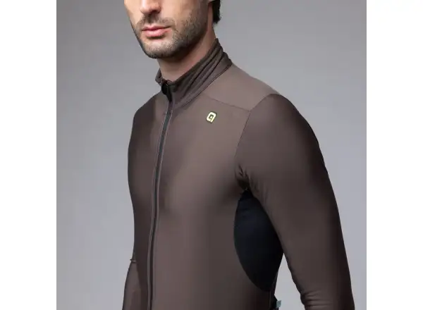 Alé Klimatik K-Idro men's insulated cycling jersey Coffee