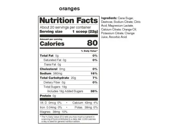 Skratch Labs Hydration Sport Drink Mix isotonic drink 440 g orange
