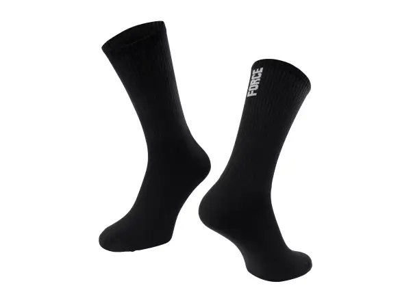 Force Longer Slim socks black