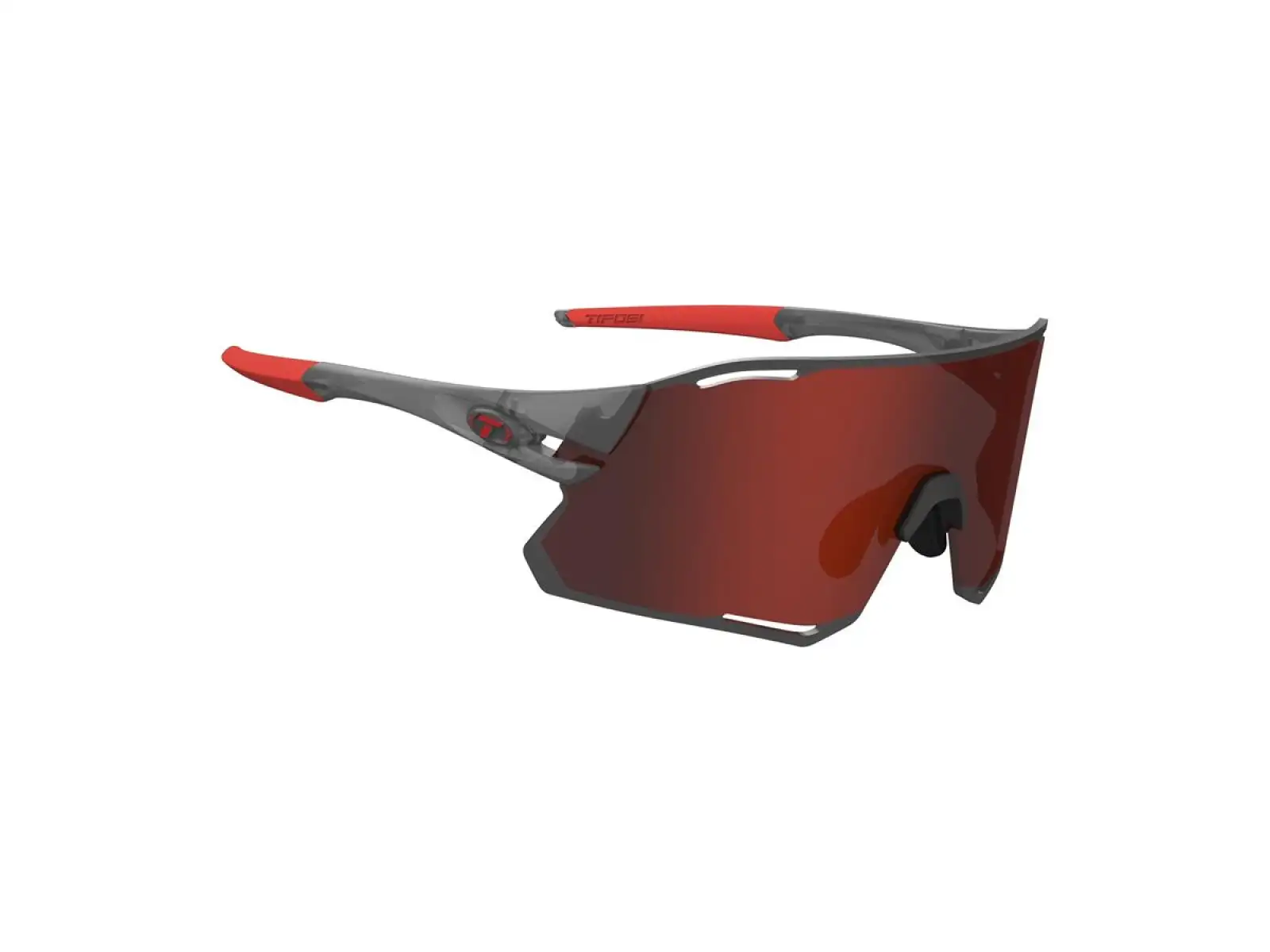 Tifosi Rail Race sport sunglasses Satin Vapor/Clarion Red/Clear