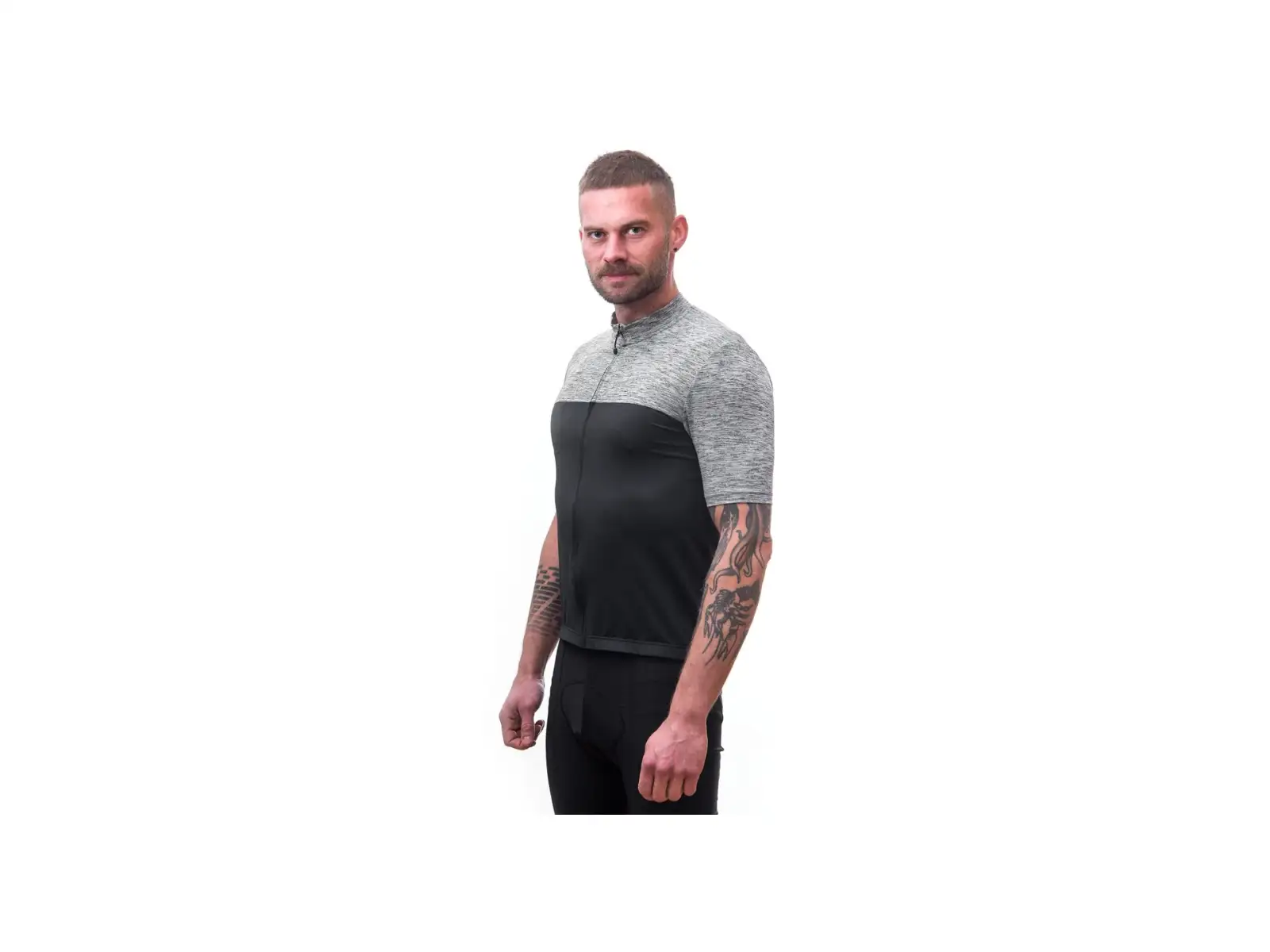 Sensor Cyklo Motion men's jersey short sleeve black/gray