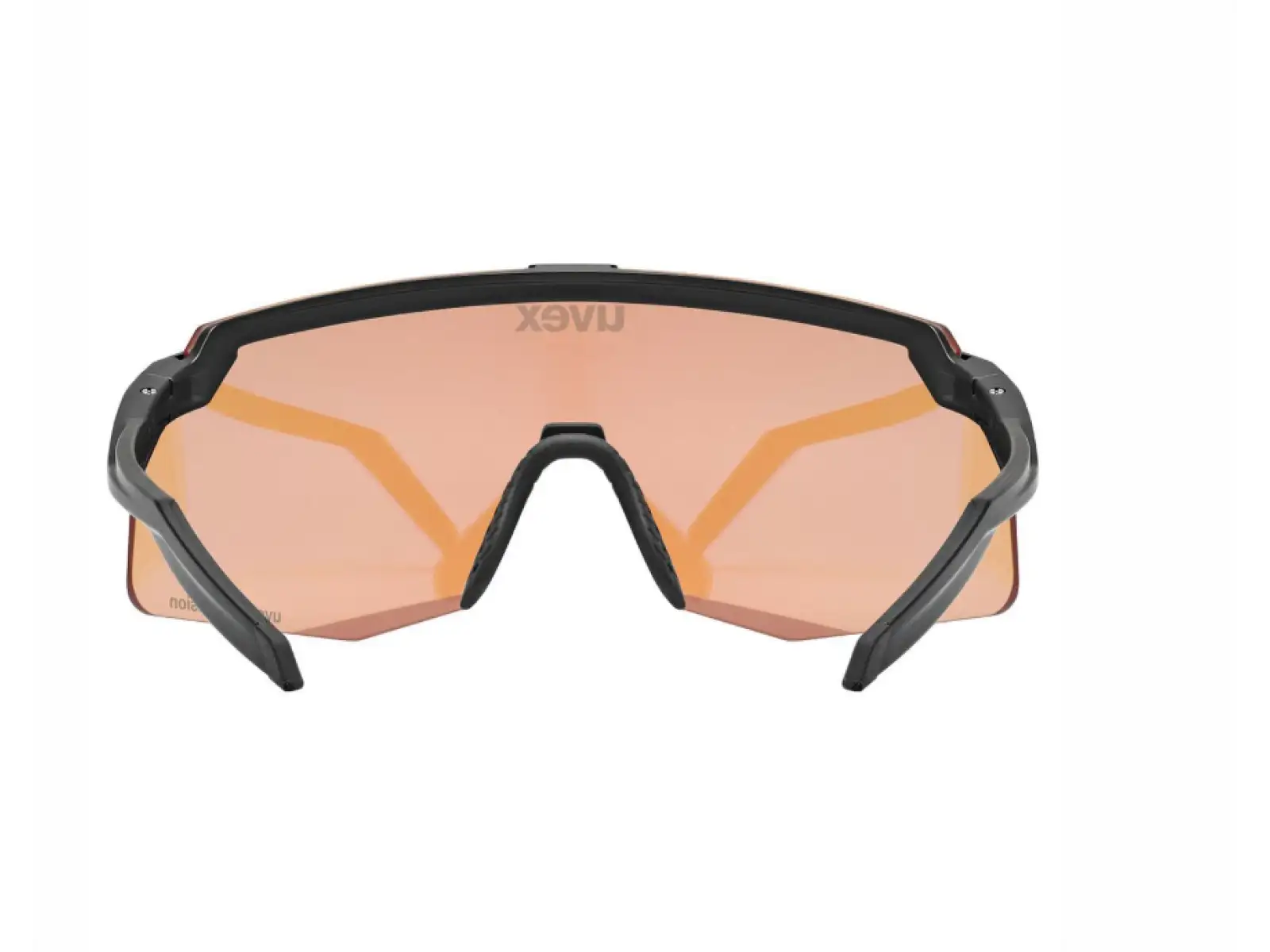Uvex Pace Stage S CV cycling glasses Black matt/Mirror Blue