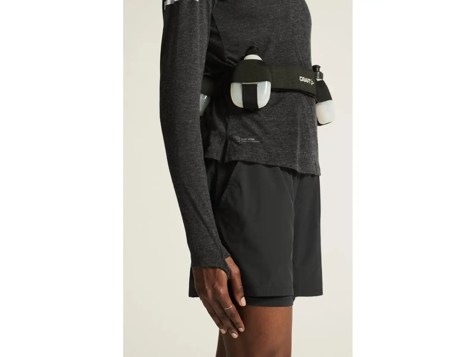 Craft ADV SubZ Wool women's running shirt long sleeve black