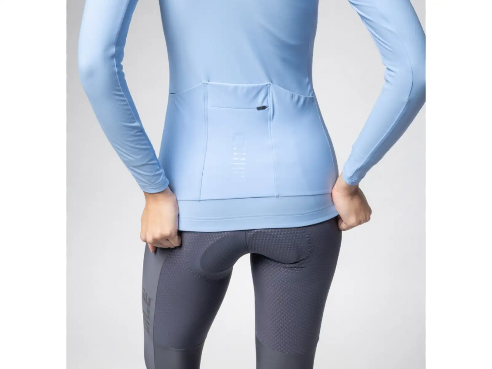 Alé R-EV1 Warm Race 2.0 women's insulated jersey long sleeve Sky Blue