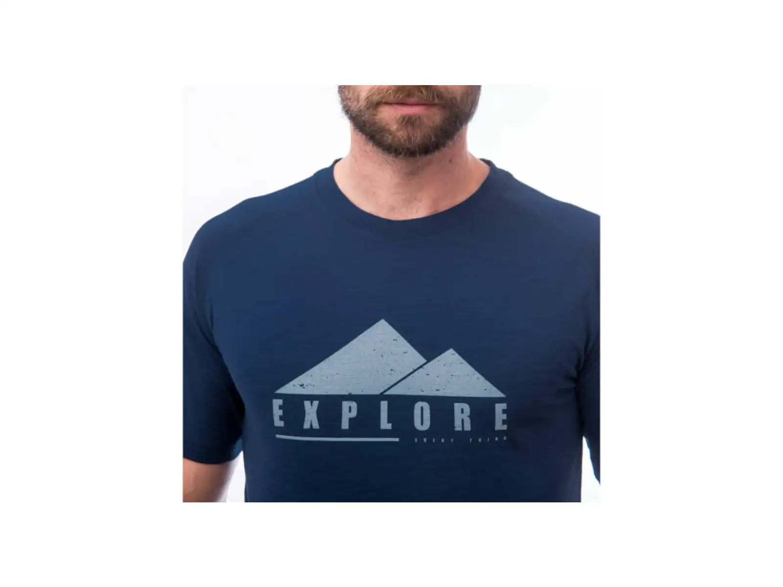 Sensor Merino Air PT Explore men's t-shirt short sleeve dark blue