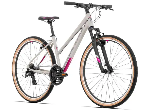 Rock Machine CrossRide 100 Lady gloss light grey/dark grey trekking bike