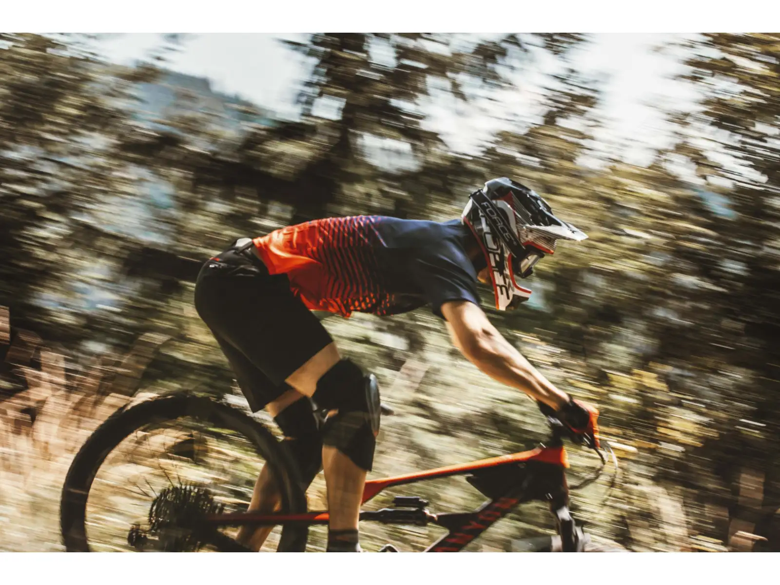 Force Angle MTB men's jersey short sleeve blue/red