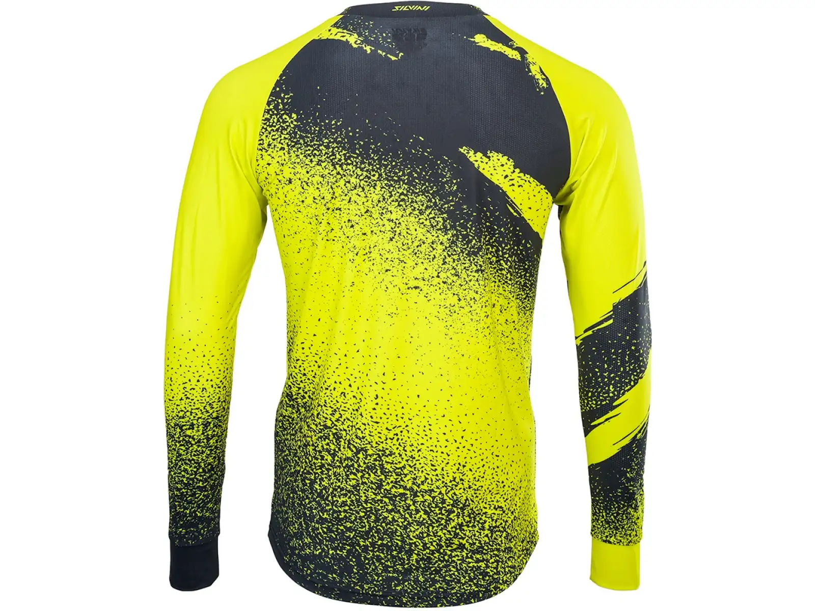 Silvini Cortino men's jersey long sleeve neon/black