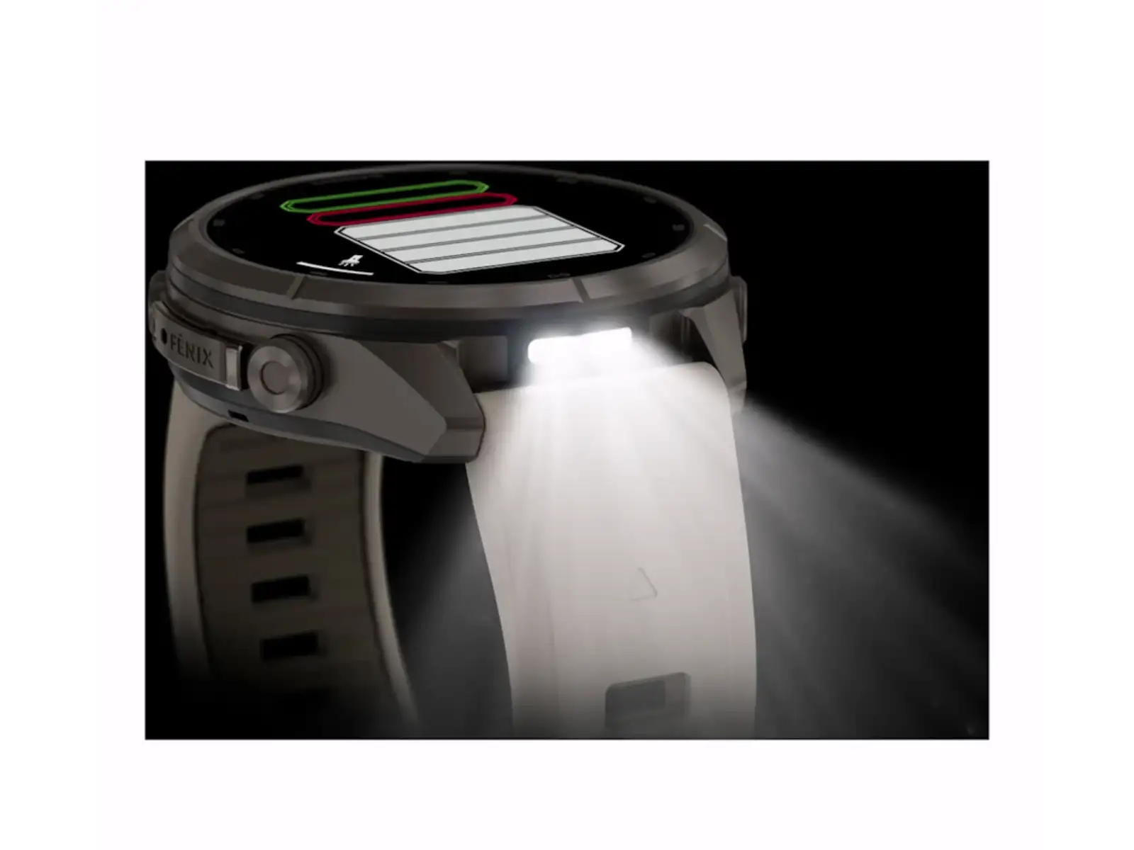 Garmin fenix 9 Pro inReach 43 mm smart watch Titanium Fog Gray/Dark Sandstone