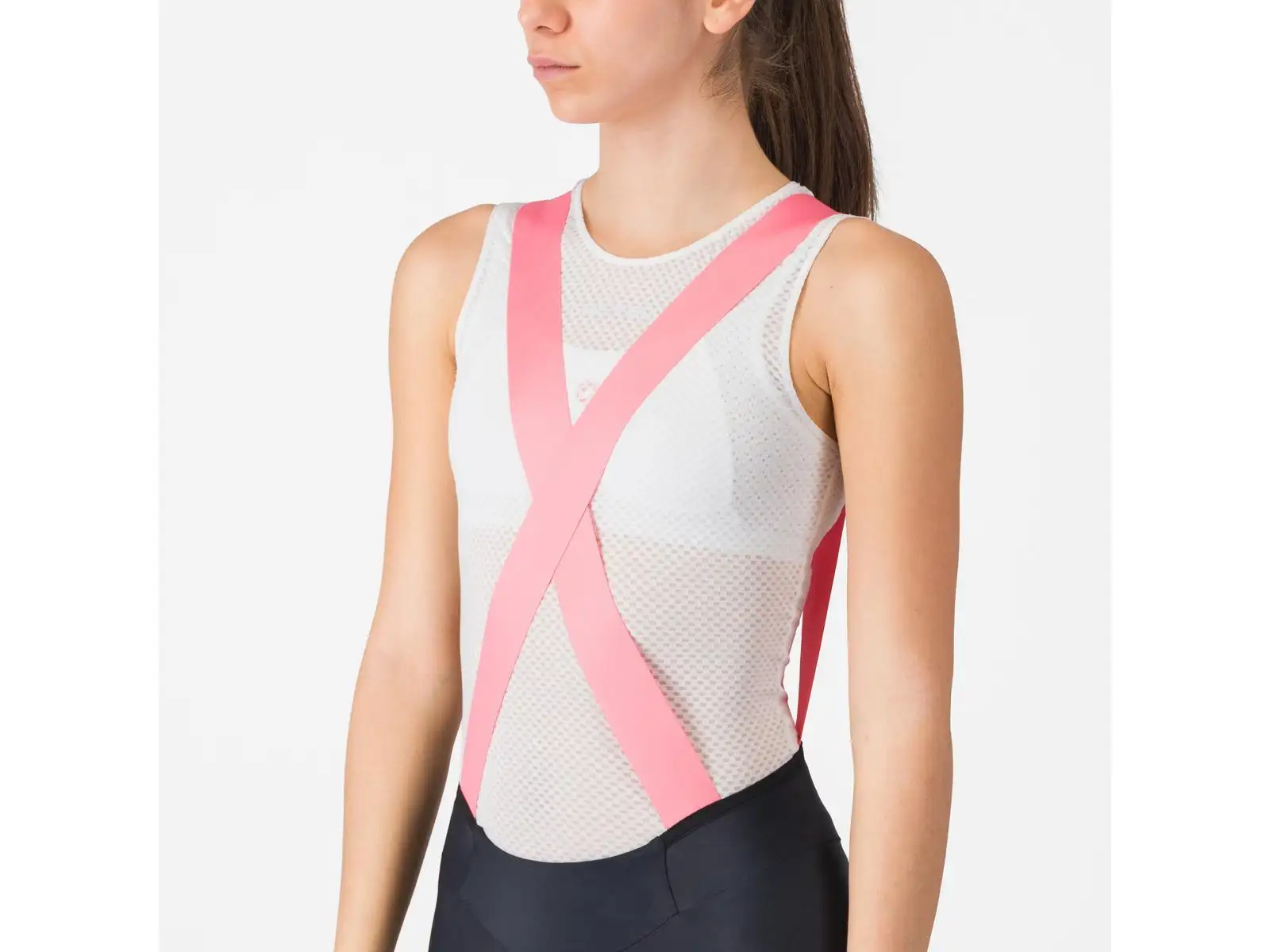 Castelli Giro Prima 2 women's bib shorts with insert Nero/Rossa
