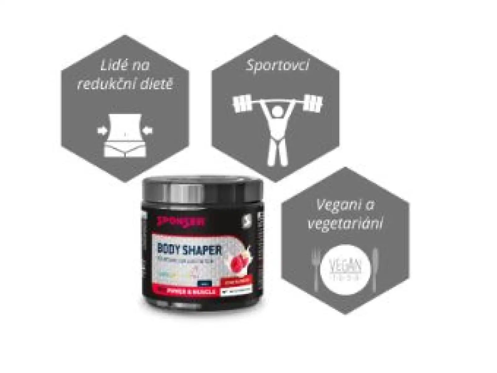 Sponser Body Shaper muscle definition and weight reduction 200 g