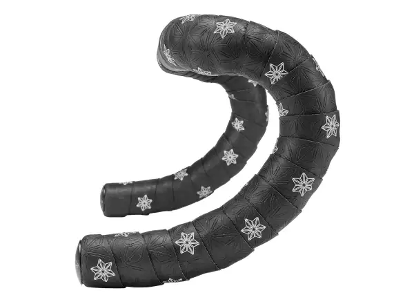 Supacaz Super Sticky Kush Galaxy bar tape white print/black plugs