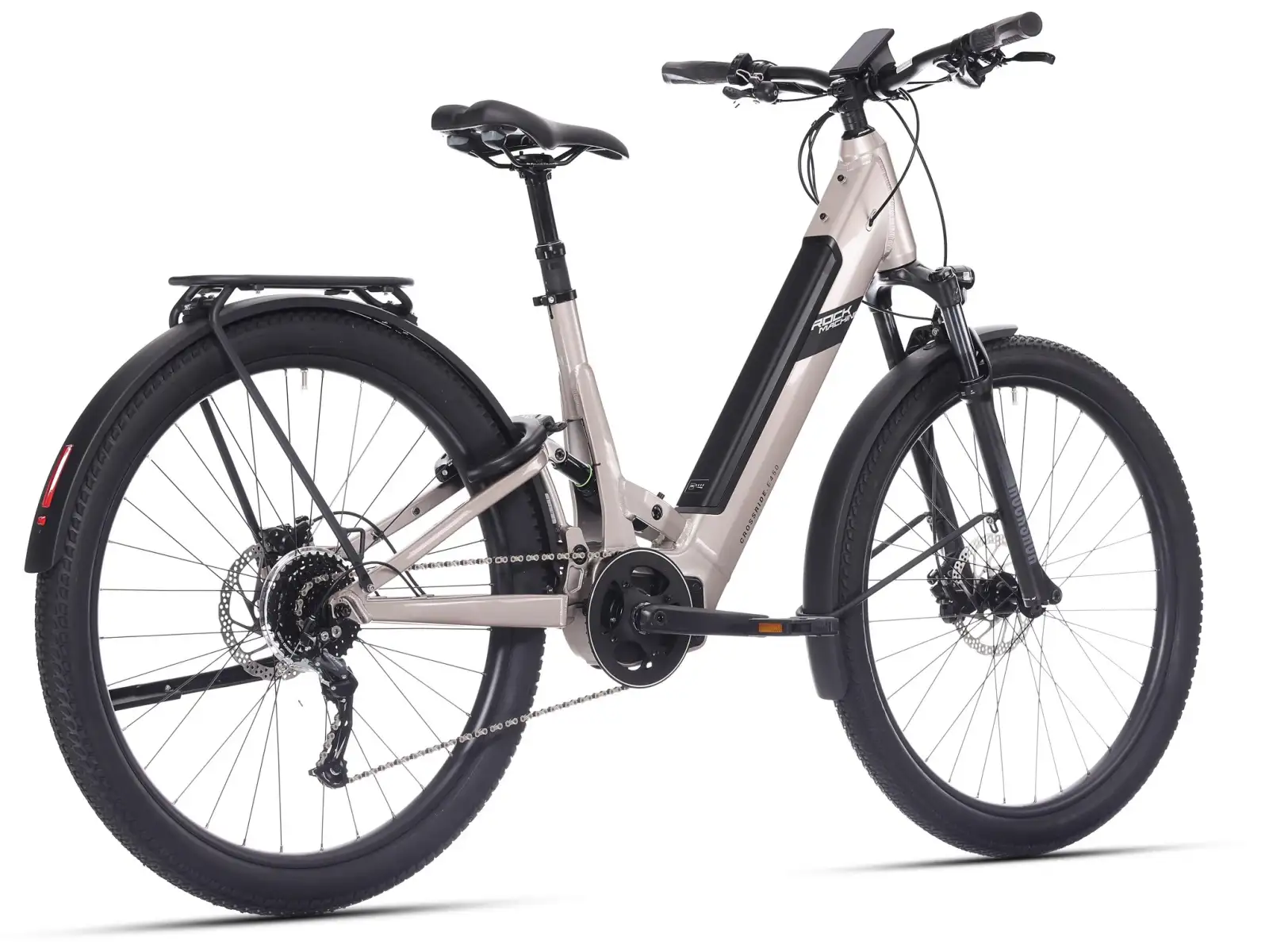 Rock Machine Crossride e450 FS low-entry full suspension e-bike Sand Grey/Black