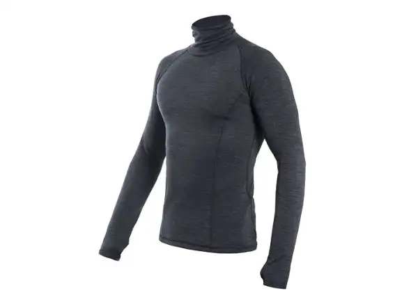 Sensor Merino Bold Neck men's long sleeve t-shirt Anthracite Gray