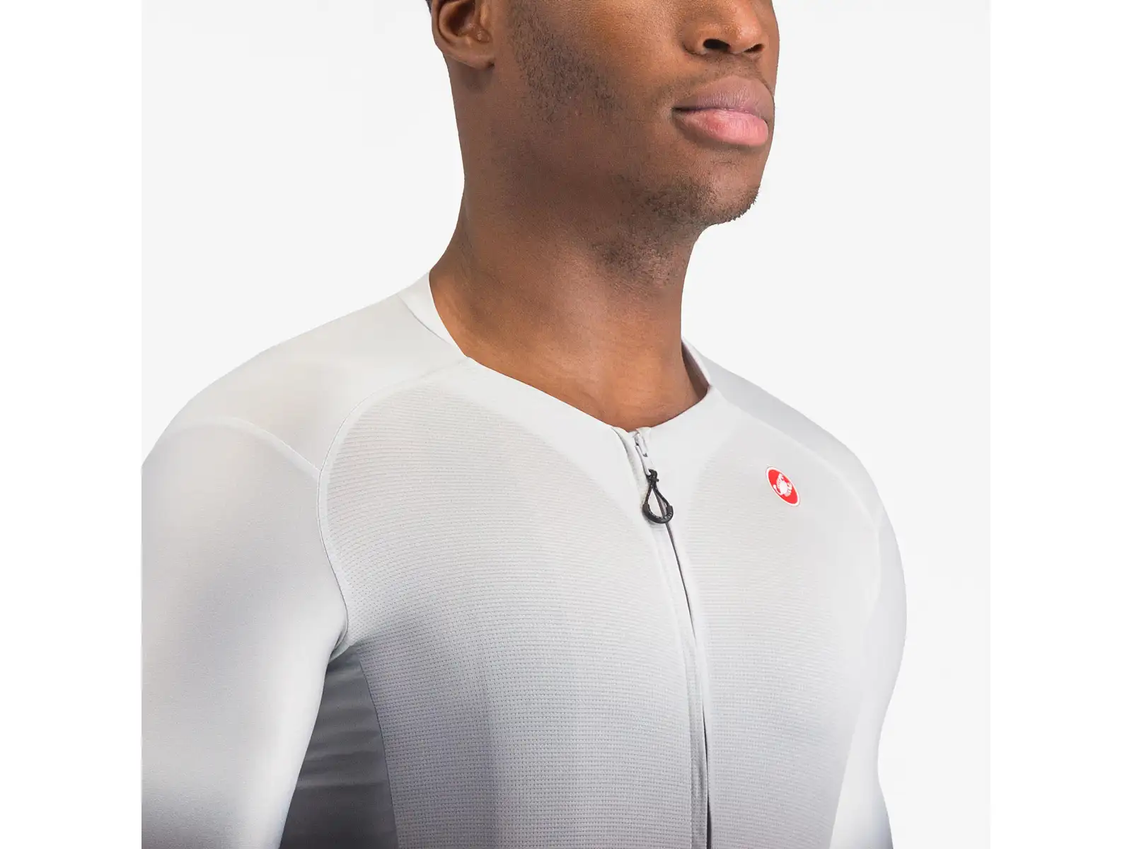 Castelli UPF men's jersey short sleeve Silver Grey