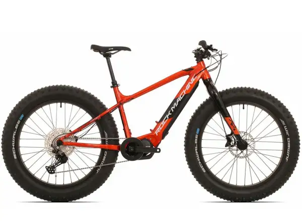 Rock Machine Avalanche INT e70-26 fatbike electric bike Gloss Metallic Orange/Silver