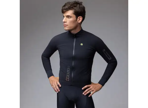 Alé R-EV1 Thermo Shield men's winter cycling jacket Black