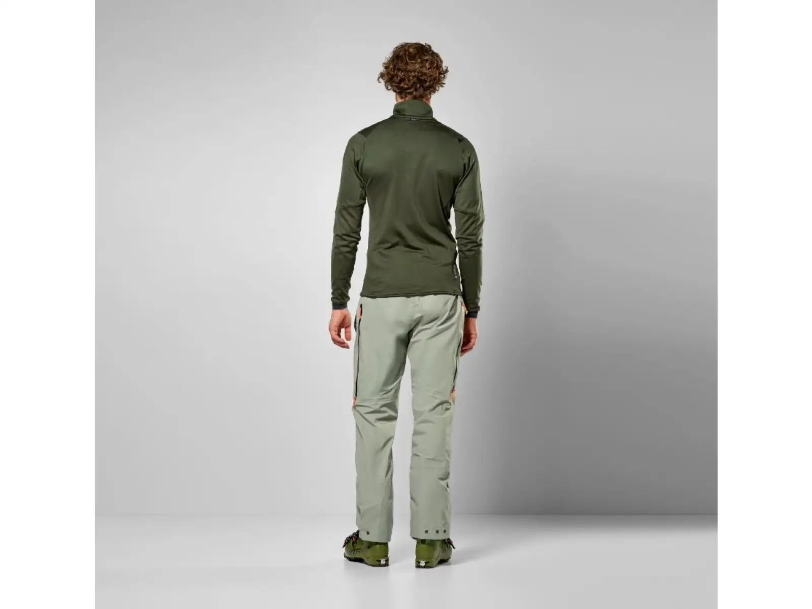 Salewa Sella Crevasse men's sweatshirt Golden Brown