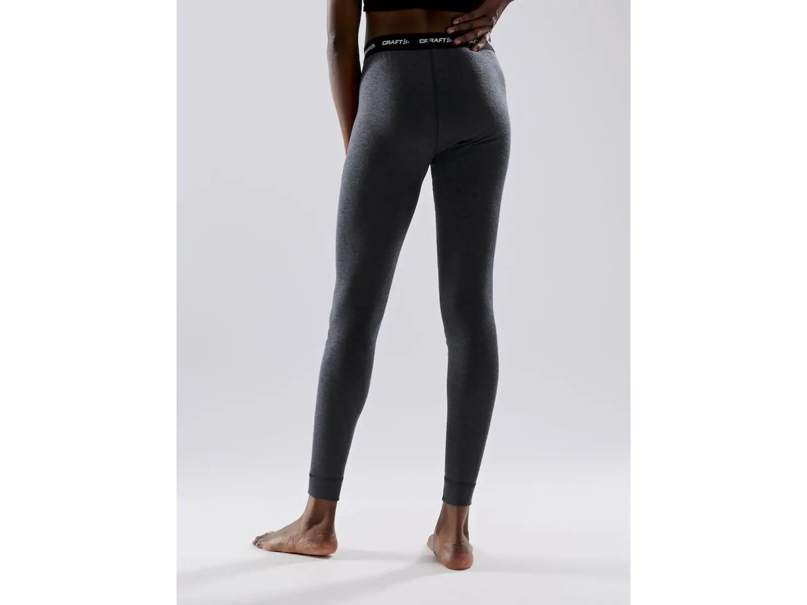 Craft Core Wool Merino women's set long sleeve shirt+pants black