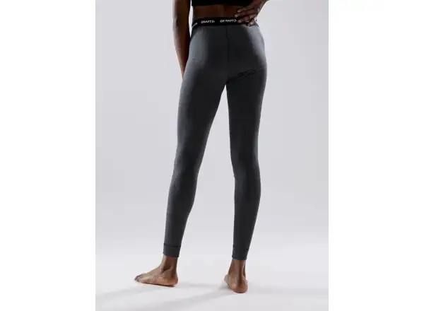 Craft Core Wool Merino women's set long sleeve shirt+pants black